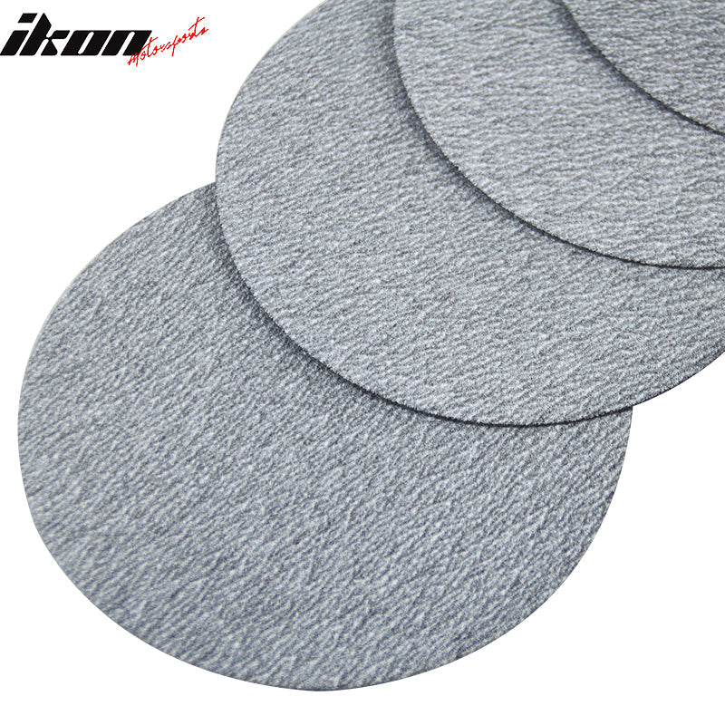 100PC 5in 127mm 180 Grit Auto Sanding Disc Sandpaper Sheets Sand Paper