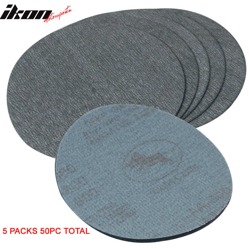 50PC 5in 127mm 800 Grit Auto Sanding Disc Sandpaper Sheets Sand Paper