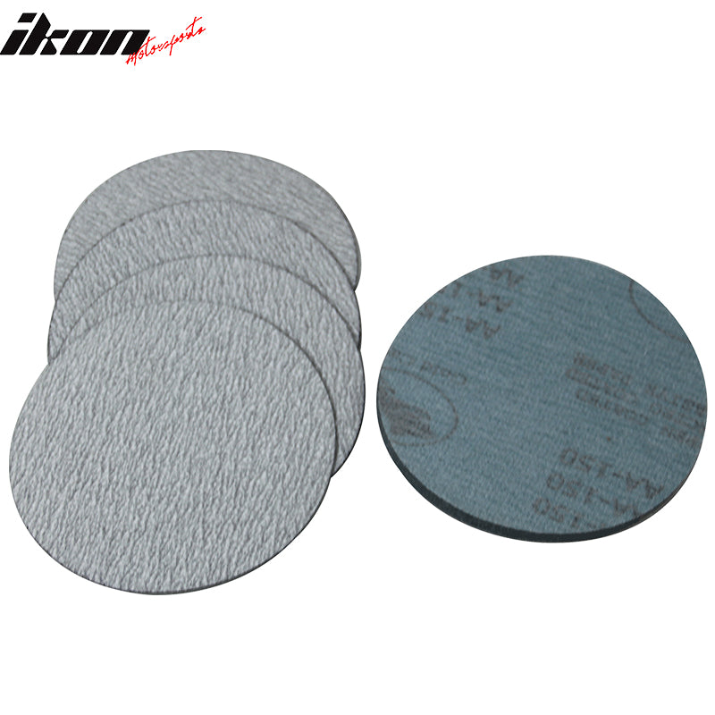 100PC 5in 127mm 150 Grit Auto Sanding Disc Sandpaper Sheets Sand Paper