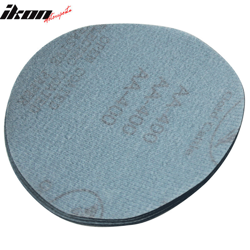 50PC 5in 127mm 400 Grit Auto Sanding Disc Sandpaper Sheets Sand Paper