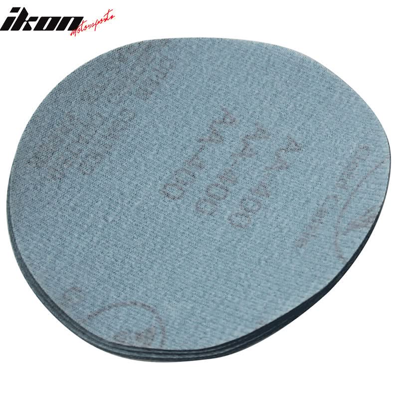 100PC 5in 127mm 400 Grit Auto Sanding Disc Sandpaper Sheets Sand Paper