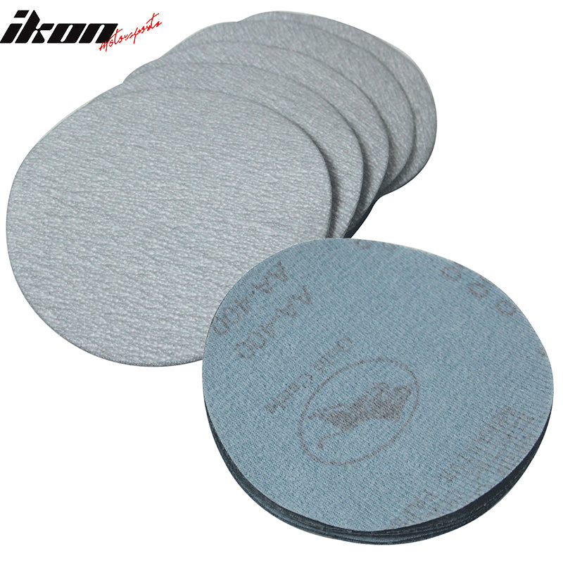 100PC 5in 127mm 400 Grit Auto Sanding Disc Sandpaper Sheets Sand Paper