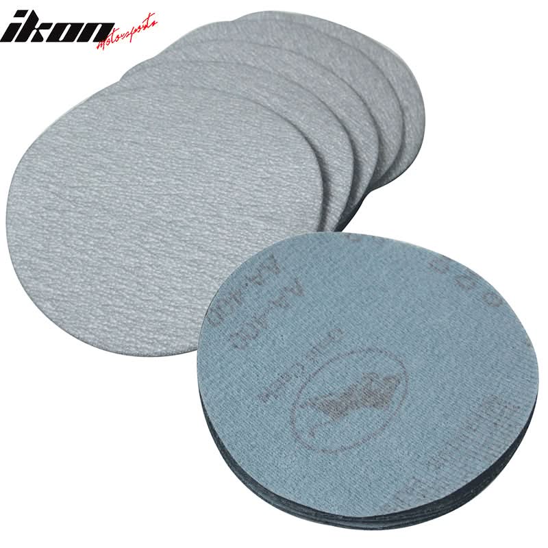 100PC 5in 127mm 400 Grit Auto Sanding Disc Sandpaper Sheets Sand Paper
