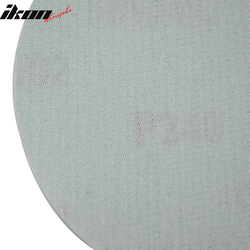 100PC 5in 127mm 240 Grit Auto Sanding Disc Sandpaper Sheets Sand Paper