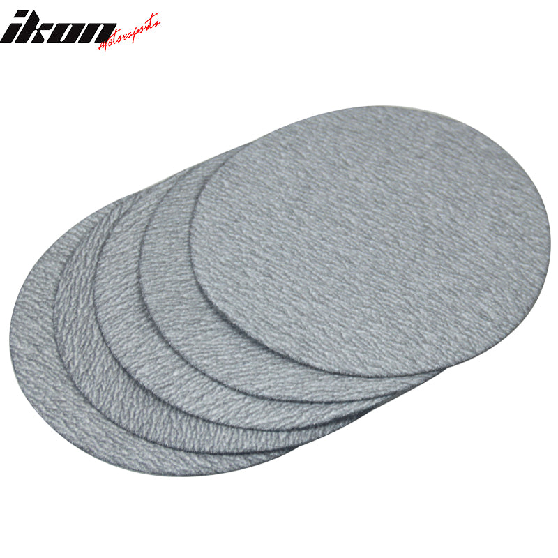 50PC 5in 127mm 240 Grit Auto Sanding Disc Sandpaper Sheets Sand Paper
