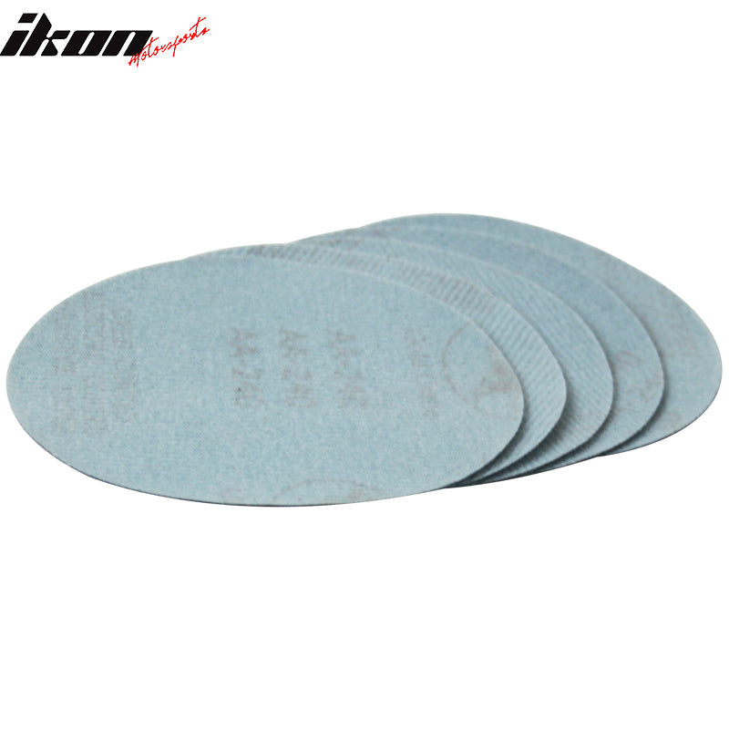 50PC 5in 127mm 240 Grit Auto Sanding Disc Sandpaper Sheets Sand Paper