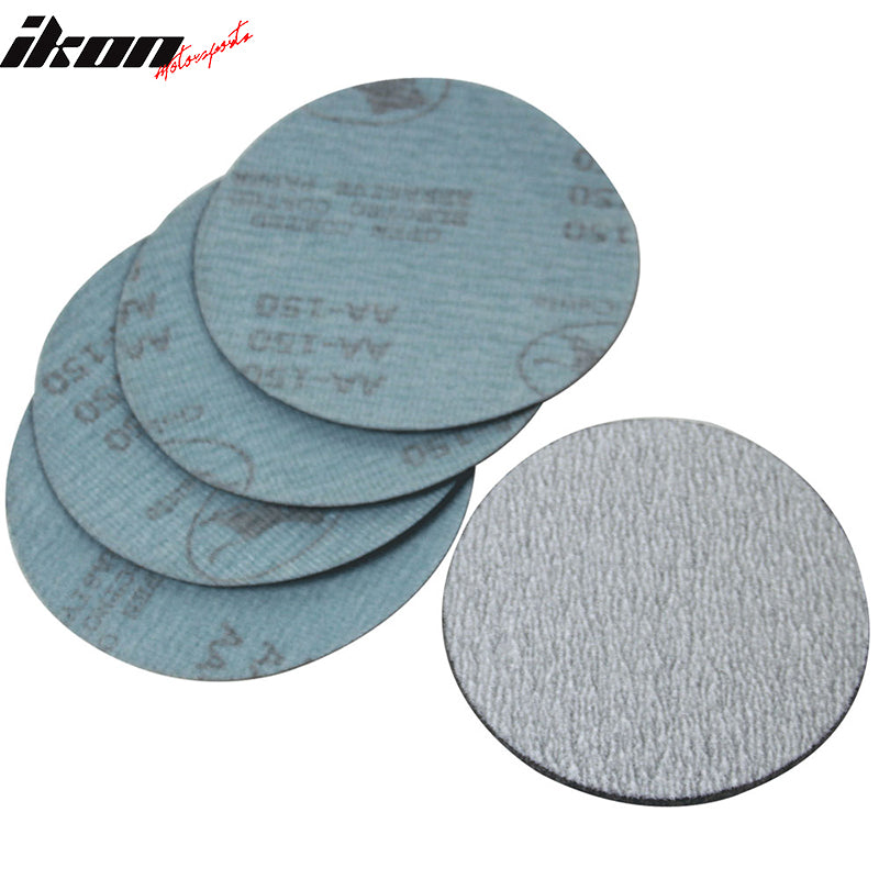100PC 5in 127mm 100 Grit Auto Sanding Disc Sandpaper Sheets Sand Paper