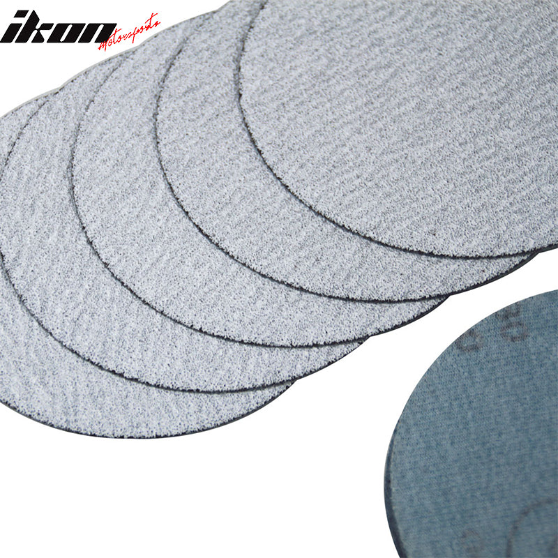 50PC 5in 127mm 100 Grit Auto Sanding Disc Sandpaper Sheets Sand Paper
