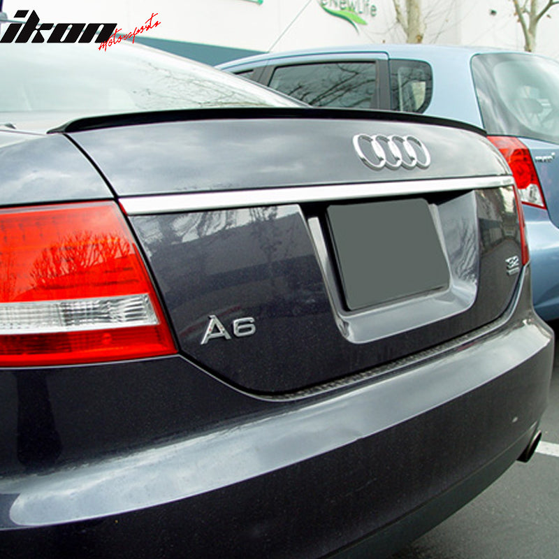 2012-2015 Audi A6 C7 PV Style Black Trunk Spoiler PUF