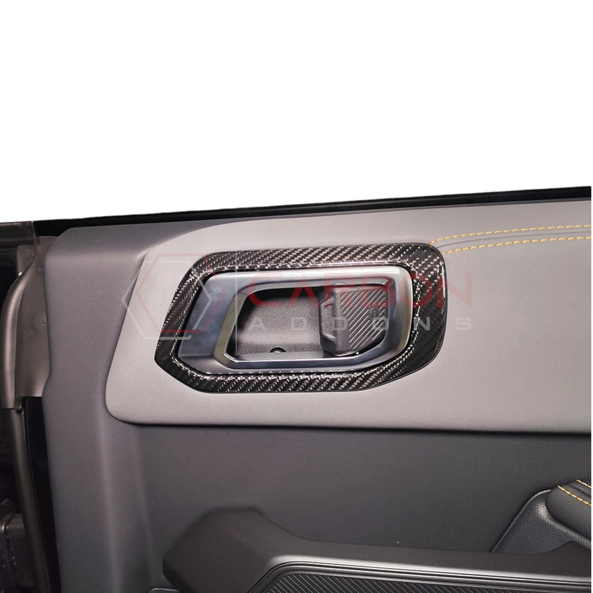 2021+ Bronco Real Carbon Fiber Interior Door Handle Trim Covers
