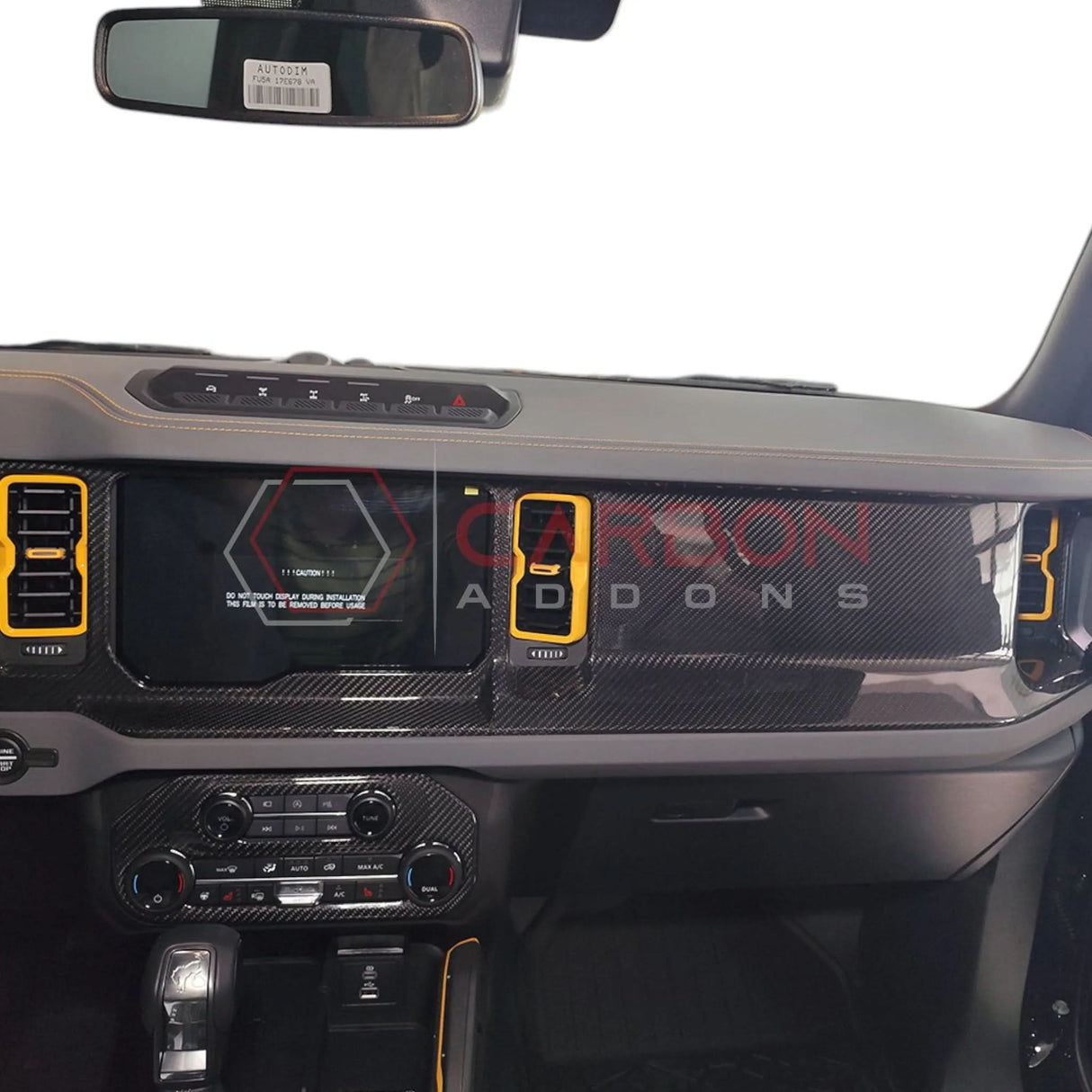 2021+ Bronco Real Carbon Fiber Dashboard Cover