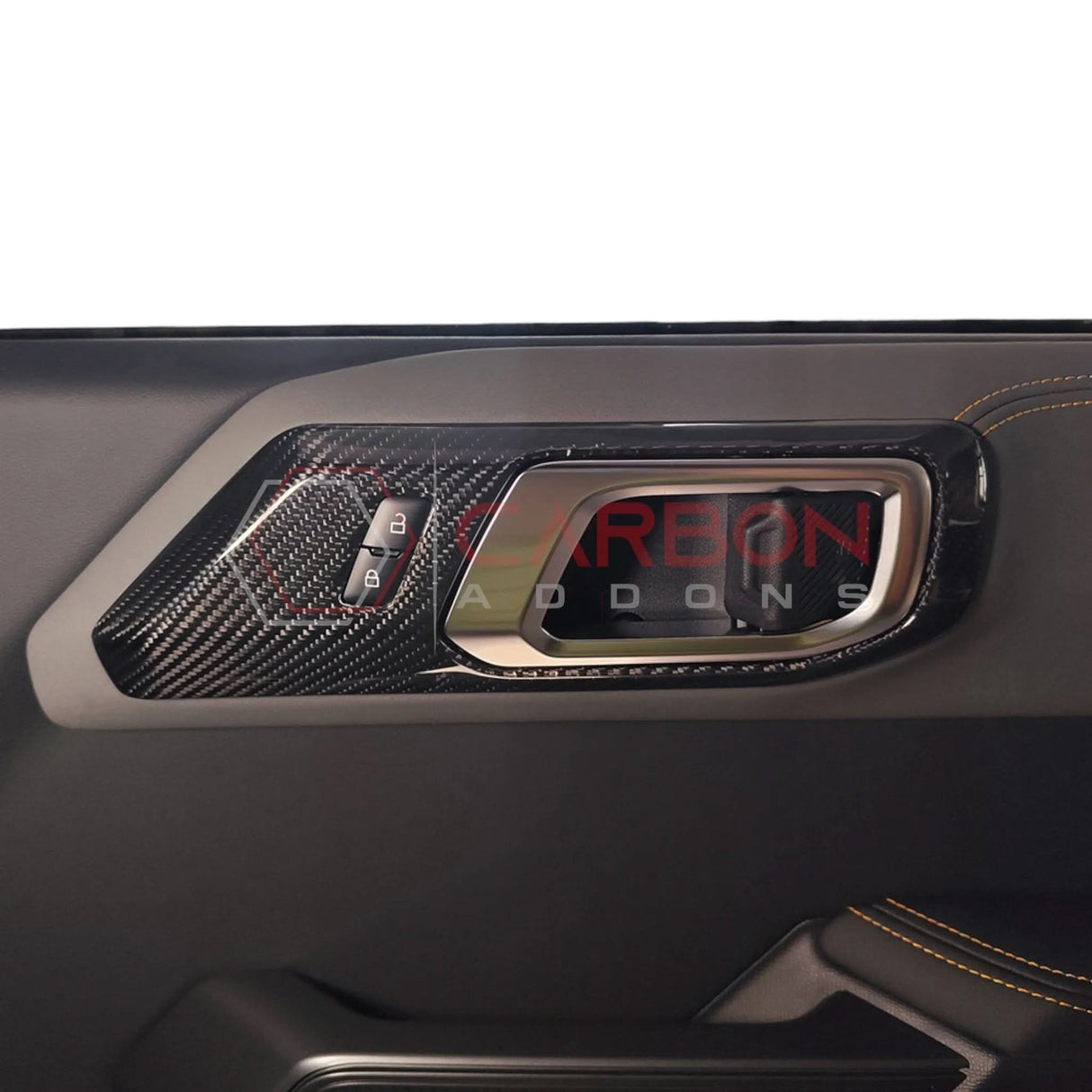 2021+ Bronco Real Carbon Fiber Interior Door Handle Trim Covers