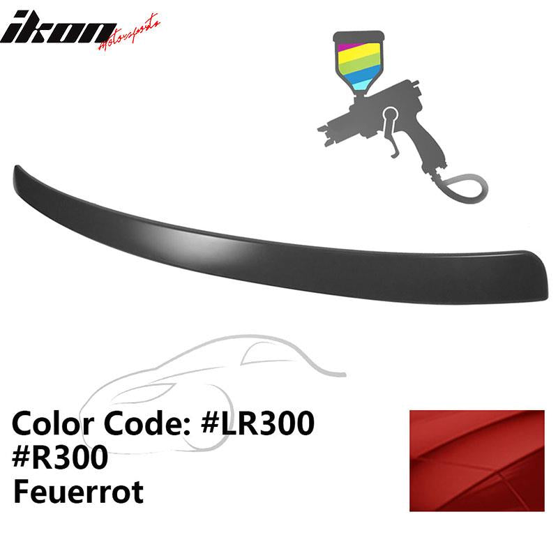 2009-2014 Audi A4 Quattro B8 Sedan 4Door Painted ABS Rear Roof Spoiler