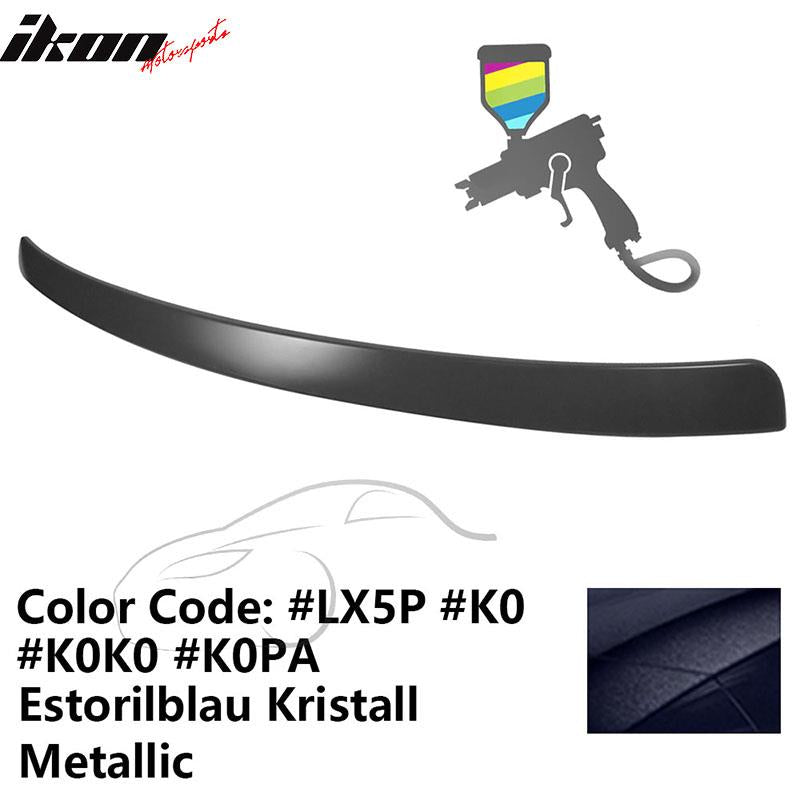 2009-2014 Audi A4 Quattro B8 Sedan 4Door Painted ABS Rear Roof Spoiler