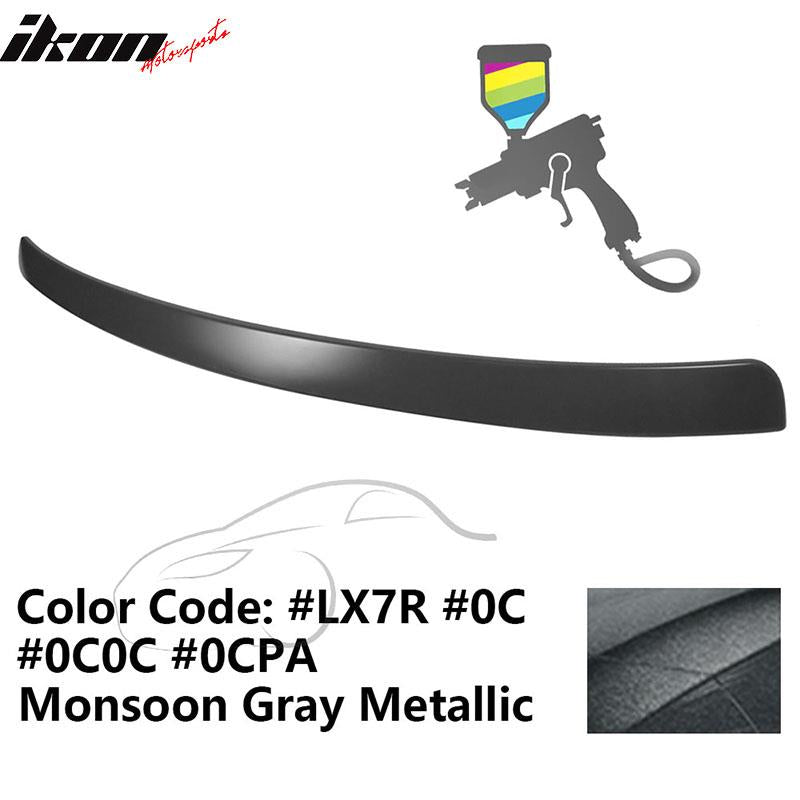 2009-2014 Audi A4 Quattro B8 Sedan 4Door Painted ABS Rear Roof Spoiler