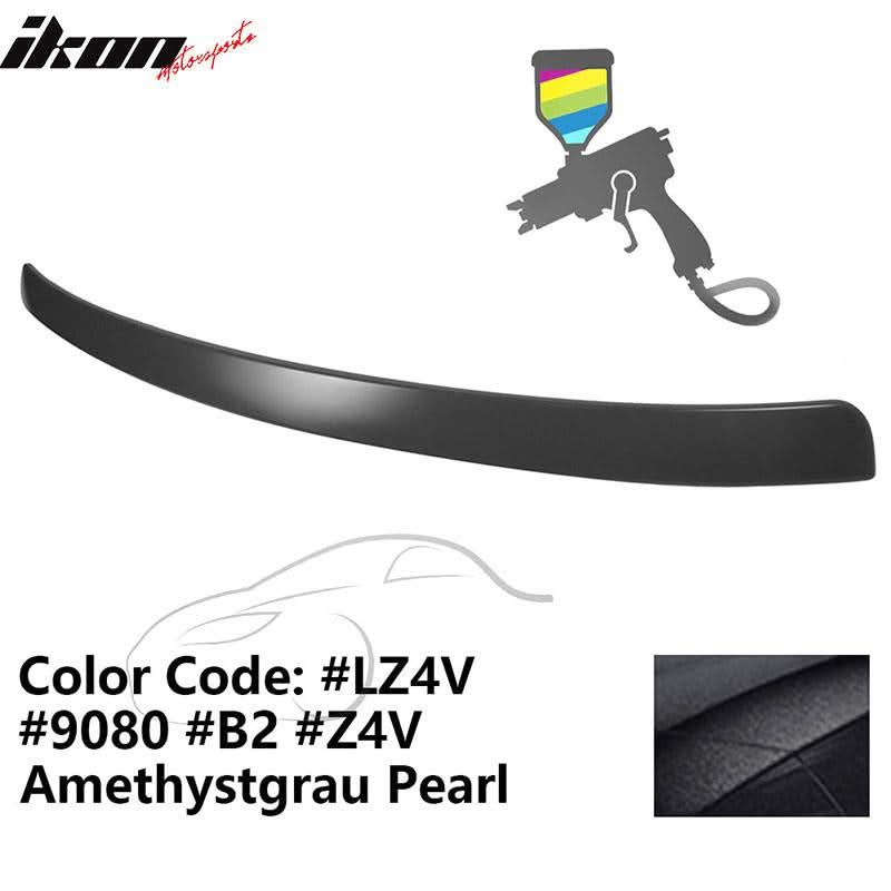 2009-2014 Audi A4 Quattro B8 Sedan 4Door Painted ABS Rear Roof Spoiler