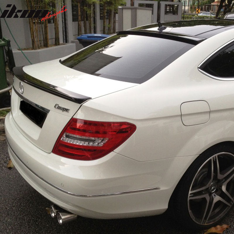 2012-2015 Mercedes Benz C-Class C204 Coupe Roof Spoiler Carbon Fiber