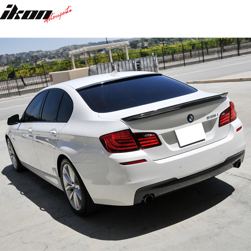 2011-2016 BMW 5 Series F10 Sedan 3D Style Roof Spoiler Carbon Fiber