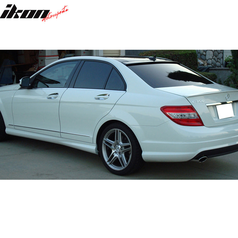 2008-2014 Mercedes Benz C-Class 4Door OE Style Rear Roof Spoiler ABS