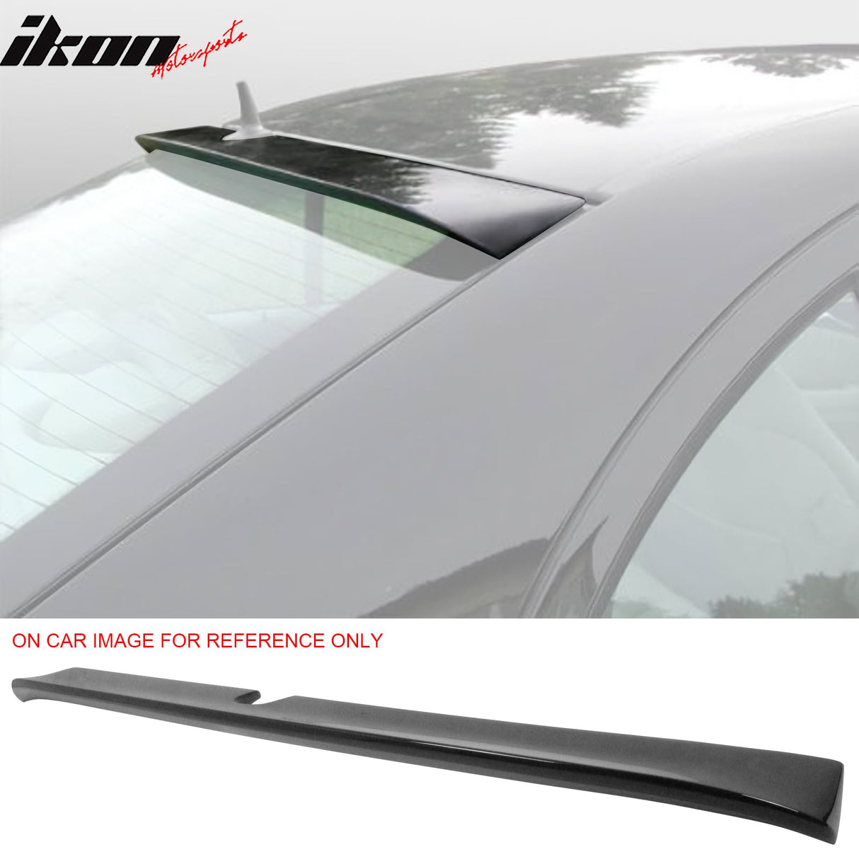 Fits 03-05 W211 Trunk Spoiler & L Type Roof Wing #040 Black