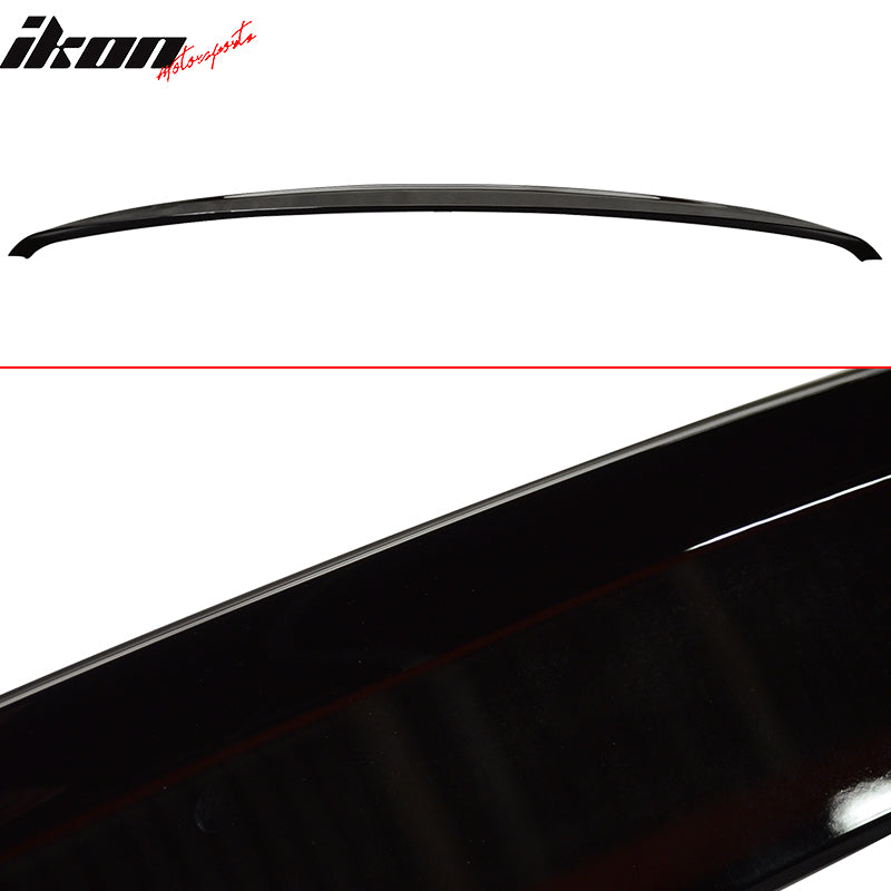 Fits 07-13 W221 Trunk Spoiler & L Type Roof Wing #040 Black