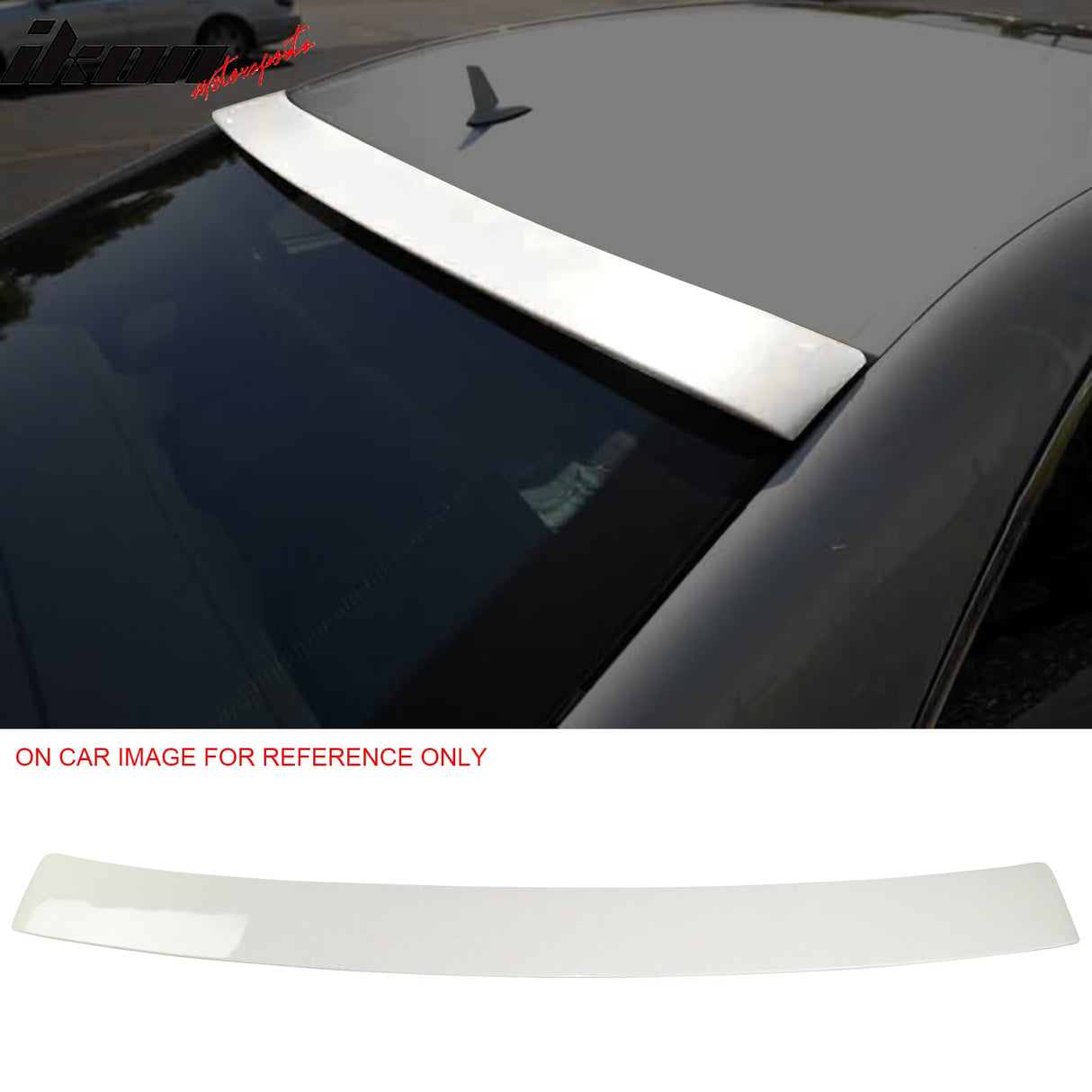 Fits 07-13 S Class W221 Trunk Spoiler & Roof Wing #650 Cirrus White