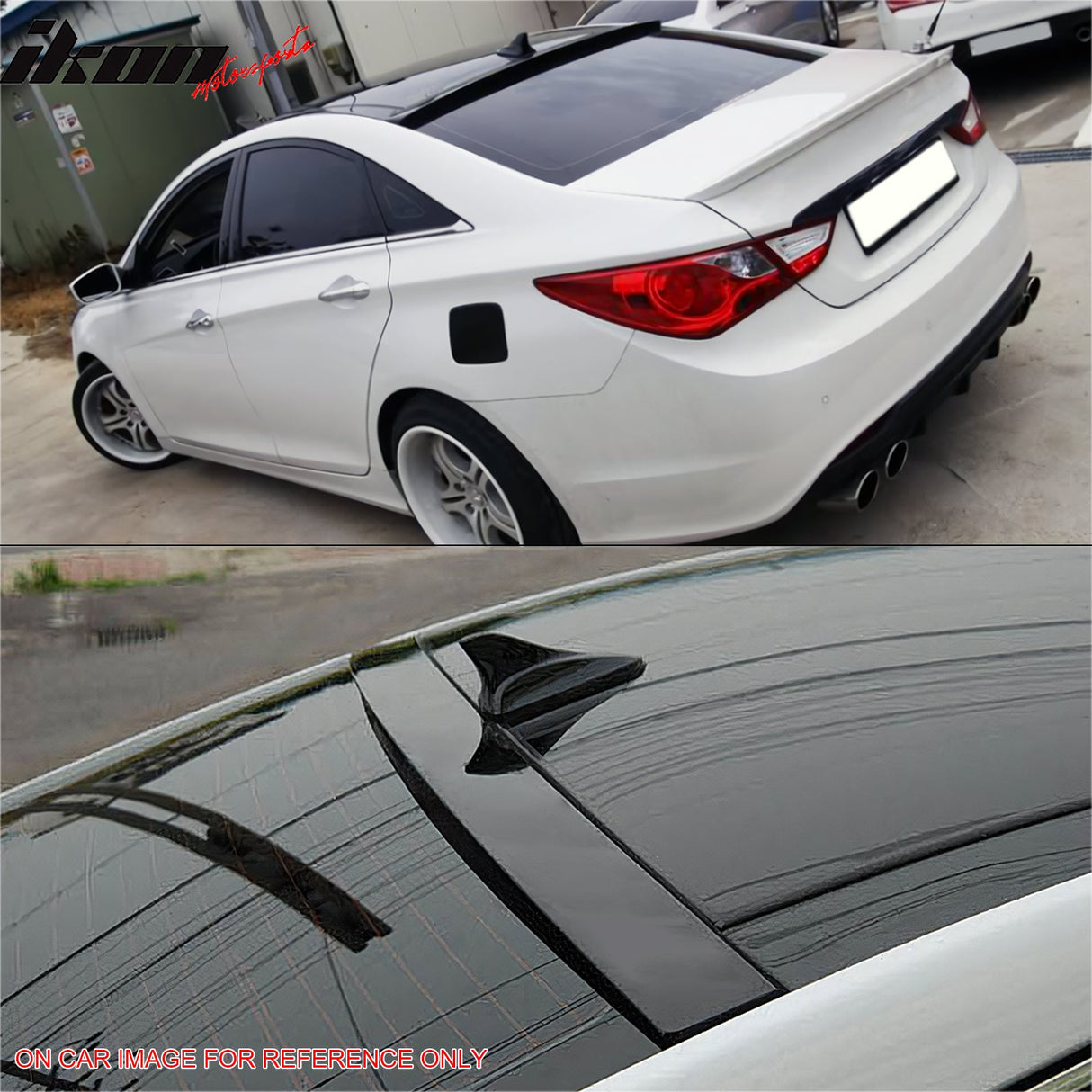 2011-2014 Hyundai YF Sonata 4Dr OE Style Unpainted Roof Spoiler ABS