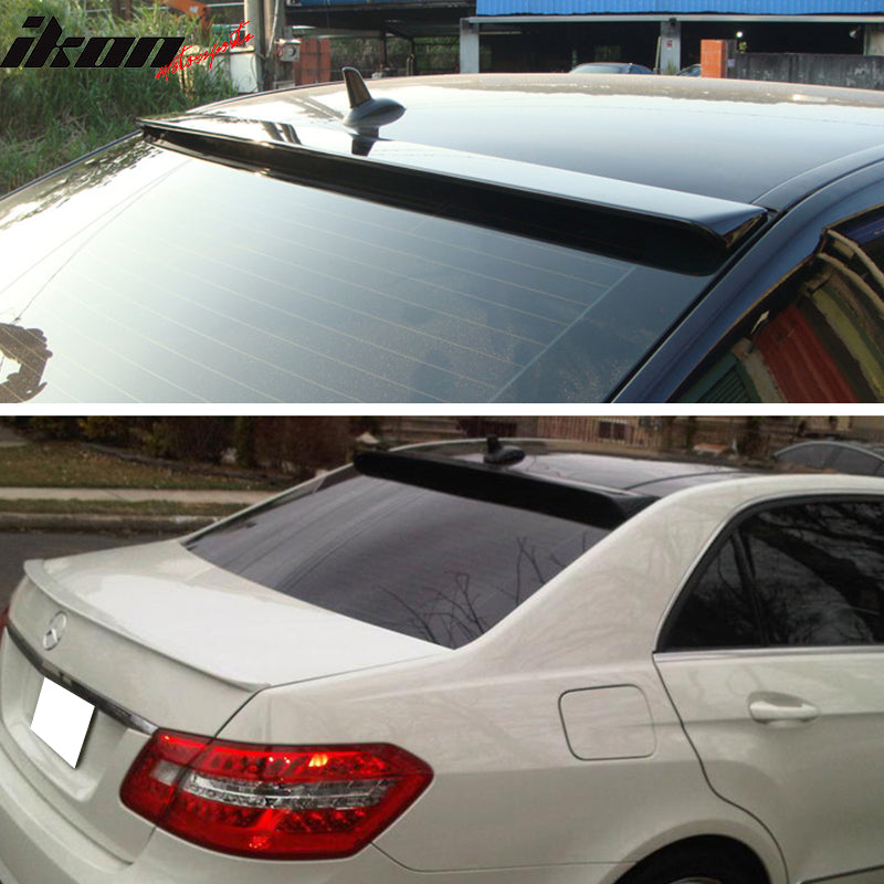 2010-2016 Benz W212 #650 White AMG Trunk Spoiler & OE Roof Wing ABS