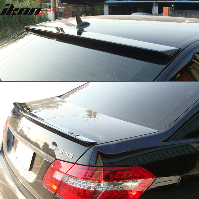 Fits 10-16 Benz W212 Sedan Trunk Spoiler & Roof Wing #197 Obsidian