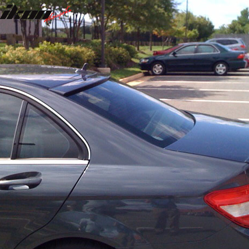 2008-2014 Mercedes Benz C-Class 4Door OE Style Rear Roof Spoiler ABS