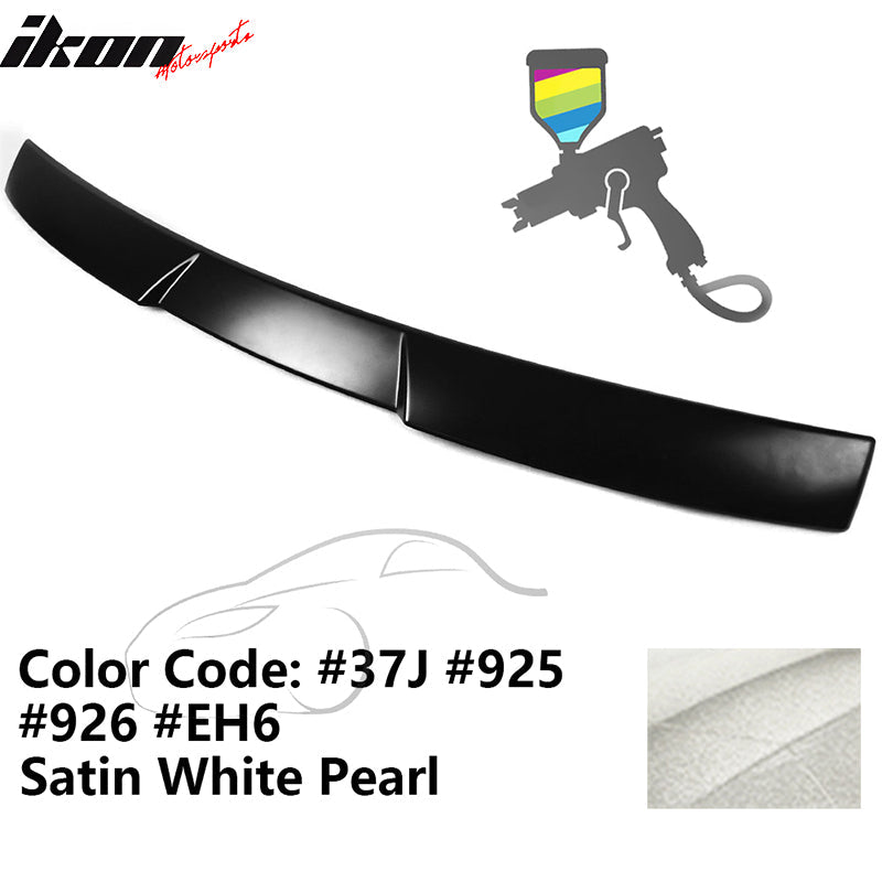 2015-2021 Subaru WRX V Style Satin White Pearl Rear Roof Spoiler ABS