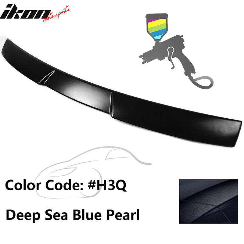 2015-2021 Subaru WRX V Style Deep Sea Blue Pearl Rear Roof Spoiler ABS