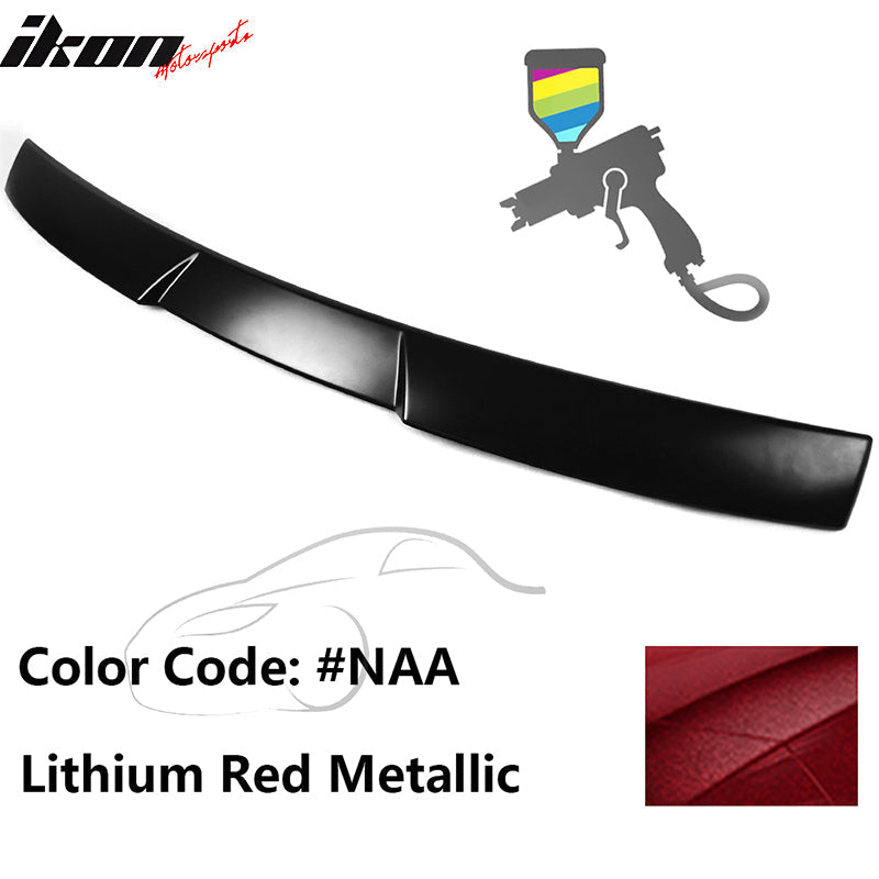 2015-2021 Subaru WRX V Style Lithium Red Metallic Roof Spoiler ABS