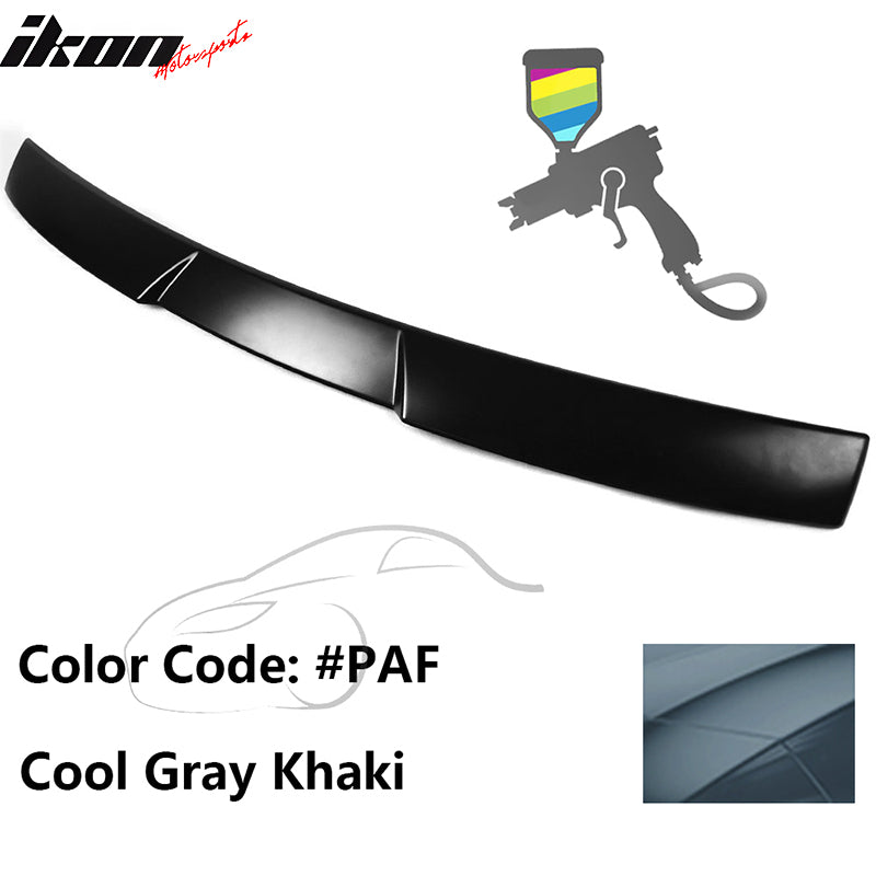 2015-2021 Subaru WRX V Style Cool Gray Khaki Rear Roof Spoiler ABS