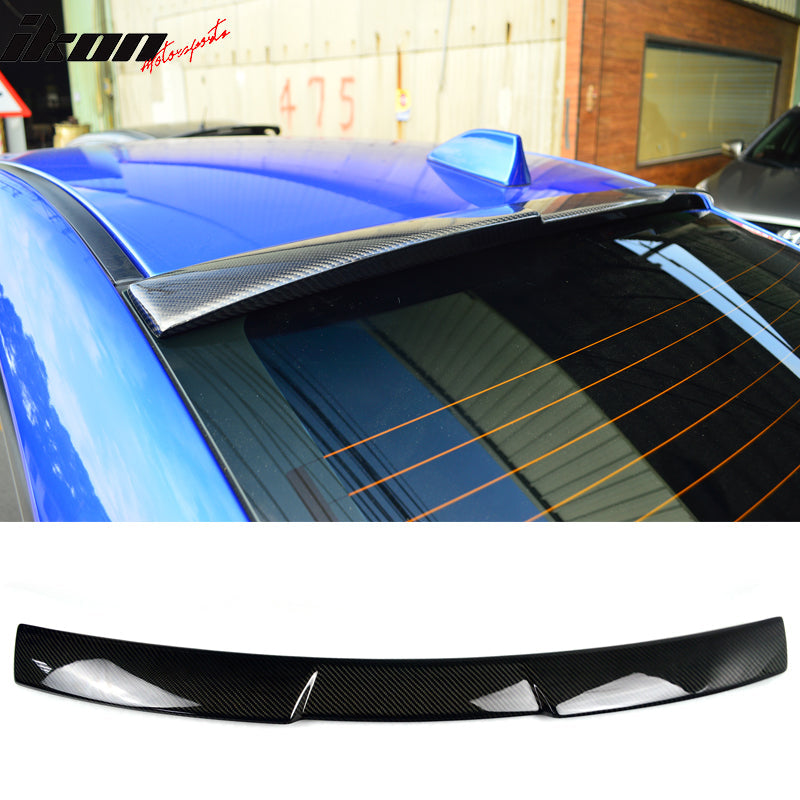 2015-2021 Subaru WRX STI V Style Roof Spoiler Carbon Fiber