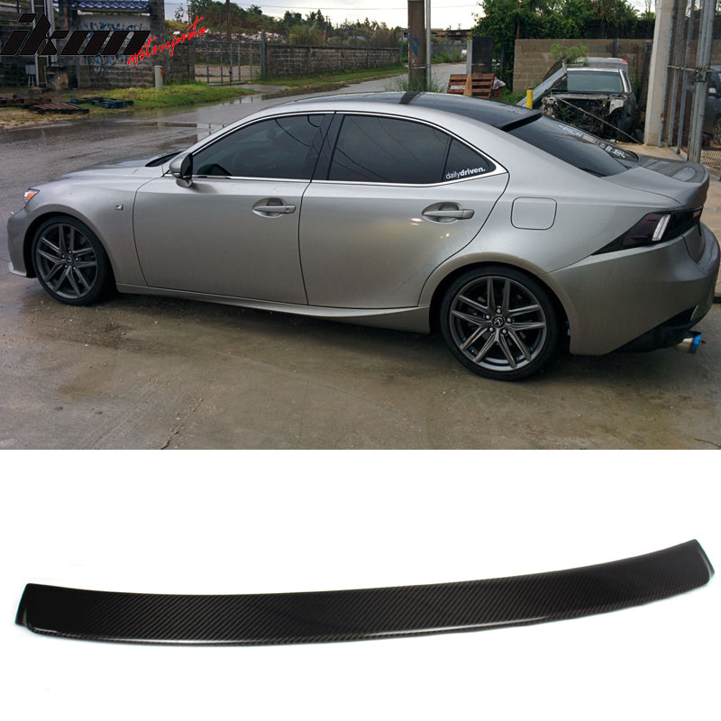 2014-2020 Lexus IS250 IS350 IKON Style Roof Spoiler Carbon Fiber