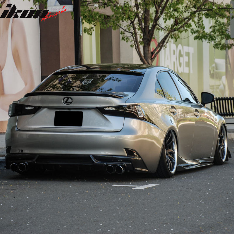 2014-2020 Lexus IS250 IS350 IKON Style Roof Spoiler Carbon Fiber
