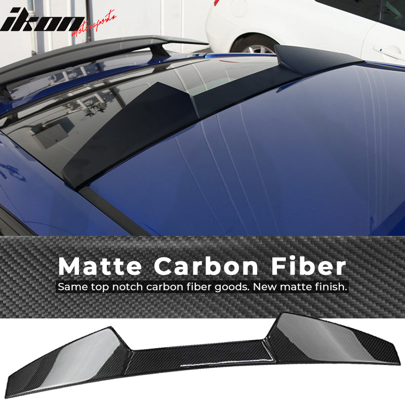 2016-2020 Honda Civic X 10th Coupe V Style Roof Spoiler Carbon Fiber