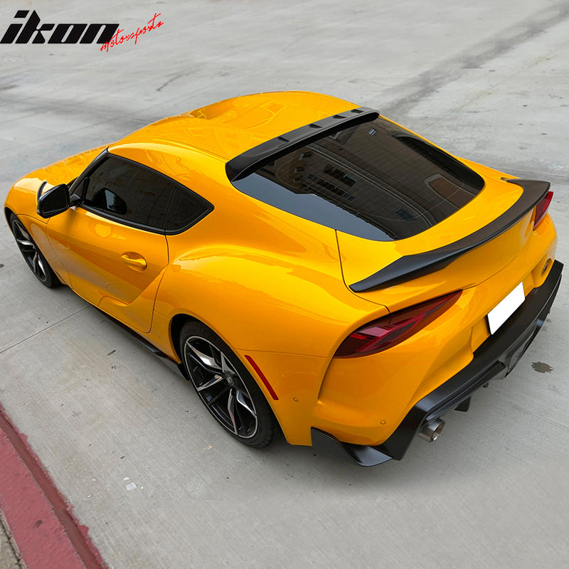 2020-2025 Toyota GR Supra & Supra Painted #202 Black Roof Spoiler ABS