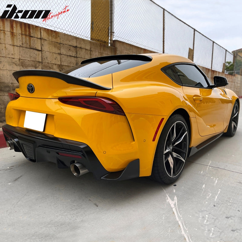 2020-2025 Toyota Supra GR MK5 5th V2 Matte Black Rear Roof Spoiler ABS