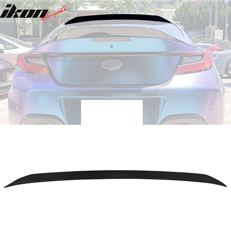 2022-2025 Subaru BRZ Toyota GR86 IKON Style Roof Spoiler Gloss Black
