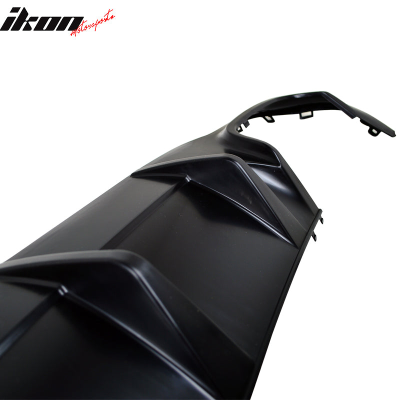 2012-2015 Mercedes Benz C204 LCI Sport Rear Bumper Diffuser Lip ABS