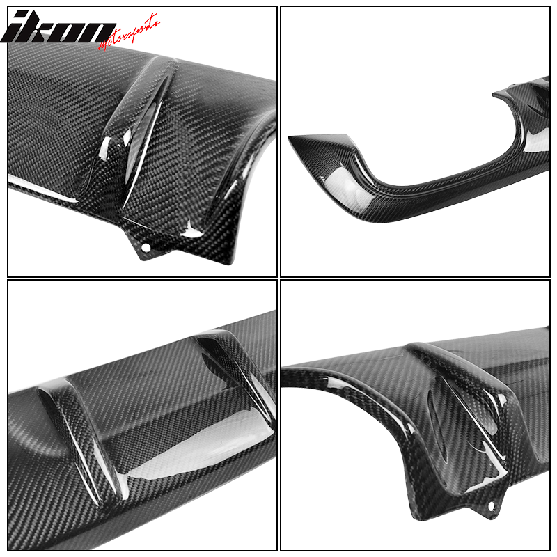 2011-2016 Benz SLK Class R172 Rear Bumper Lip Diffuser Carbon Fiber