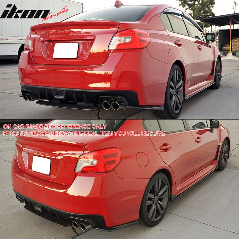 2015-2021 Subaru WRX STI Style Carbon Fiber CF Rear Bumper Diffuser