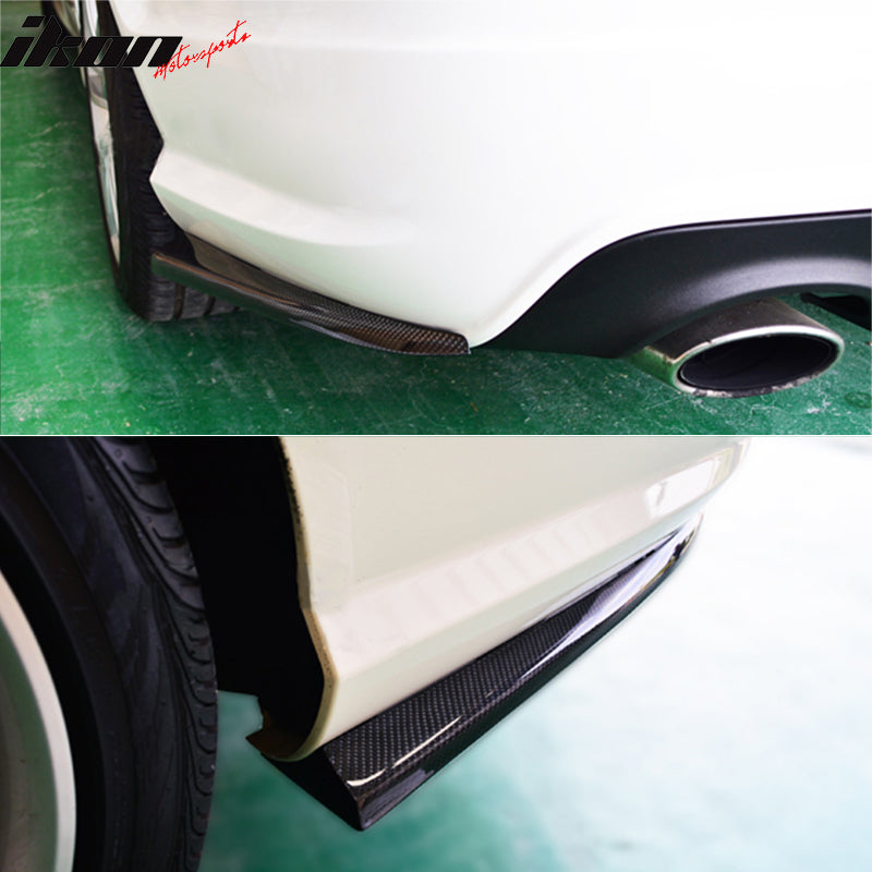 2012-2014 Benz W204 C-Class OE Style Carbon Fiber Rear Bumper Aprons