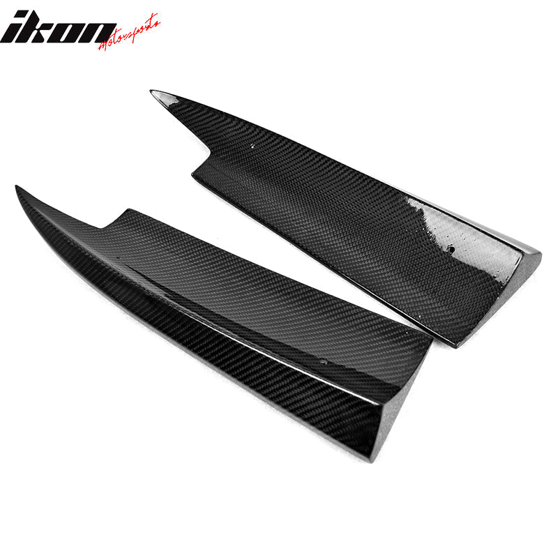 2014-2016 Benz W117 CLA-Class Rear Bumper Side Aprons Carbon Fiber Cap