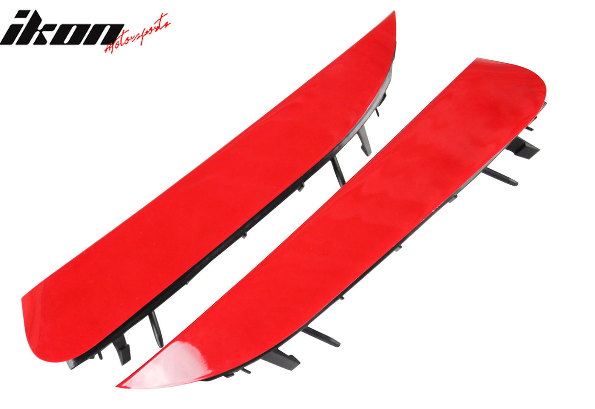 2014-2019 Benz W117 C117 CLA-Class Painted #Red Rear Side Vent Canards