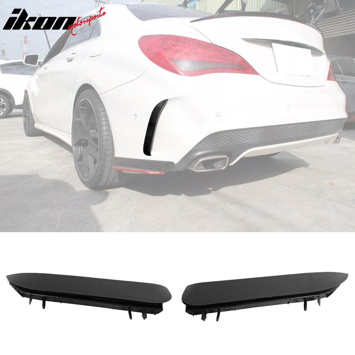 2014-2019 Benz W117 C117 CLA-Class Unpainted Rear Side Vent Canards