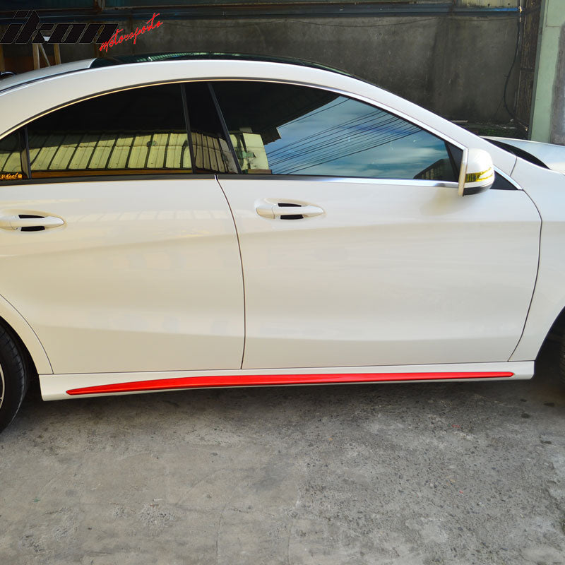 2014-2018 Mercedes-Benz CLA-Class W117 C117 Painted Red Side Skirts PP