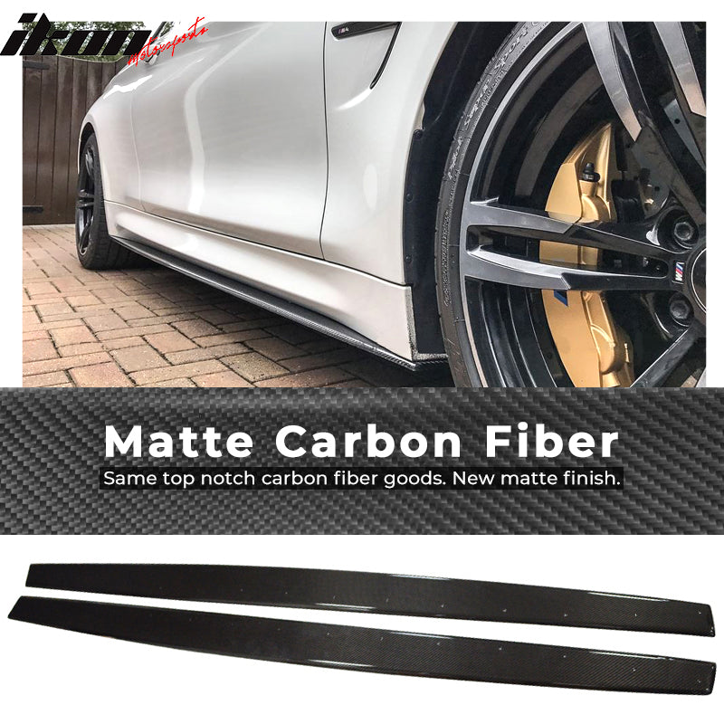 2015-2020 BMW 4-Serie F82 2DR F83 Convertible M4 Carbon CF Side Skirt